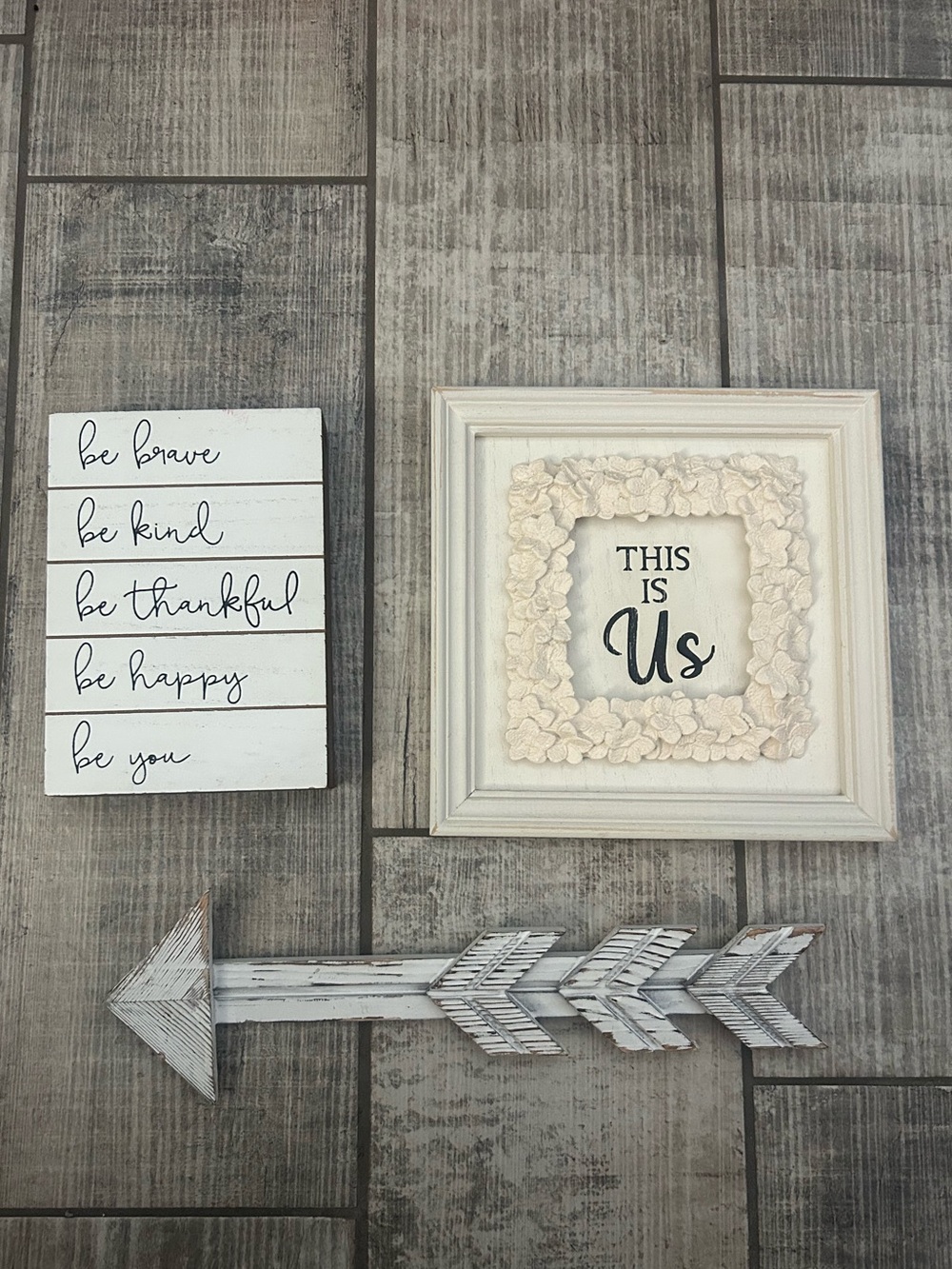 Home Decor Lot White Wall Sign/Picture Aesthetic